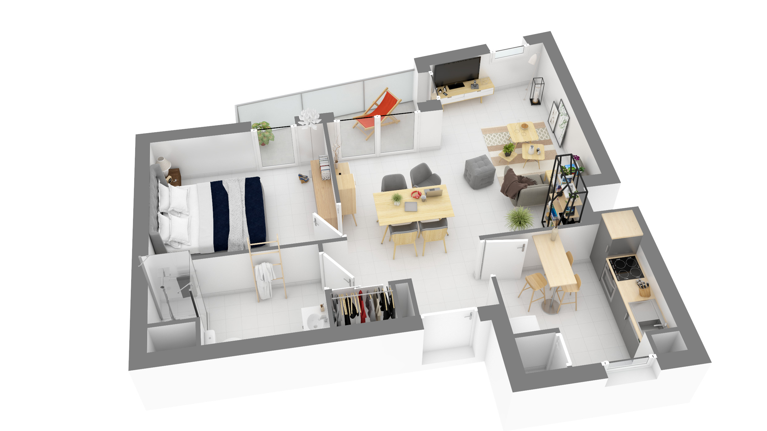 
																			2 pièces - 
																		2ème étage - 51m² - 961,76 € - Photo #8